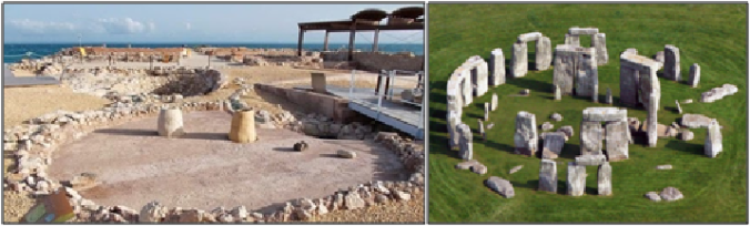 cabaña neolitica y stonehenge unido